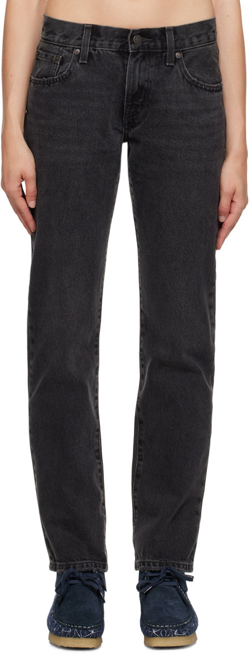 Levi's Black Middy Straight...