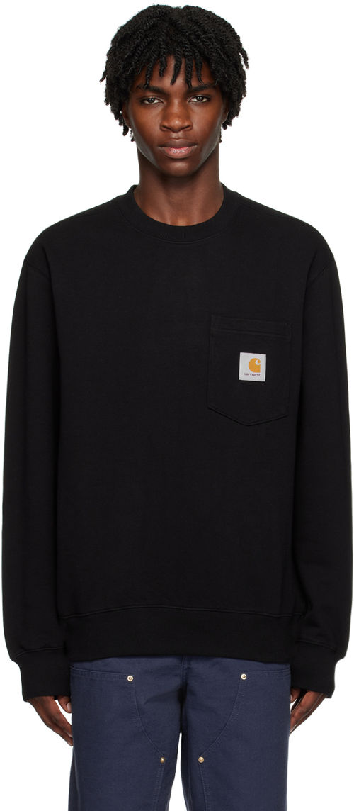 Carhartt Work In Progress Black Pocket Sweatshirt
