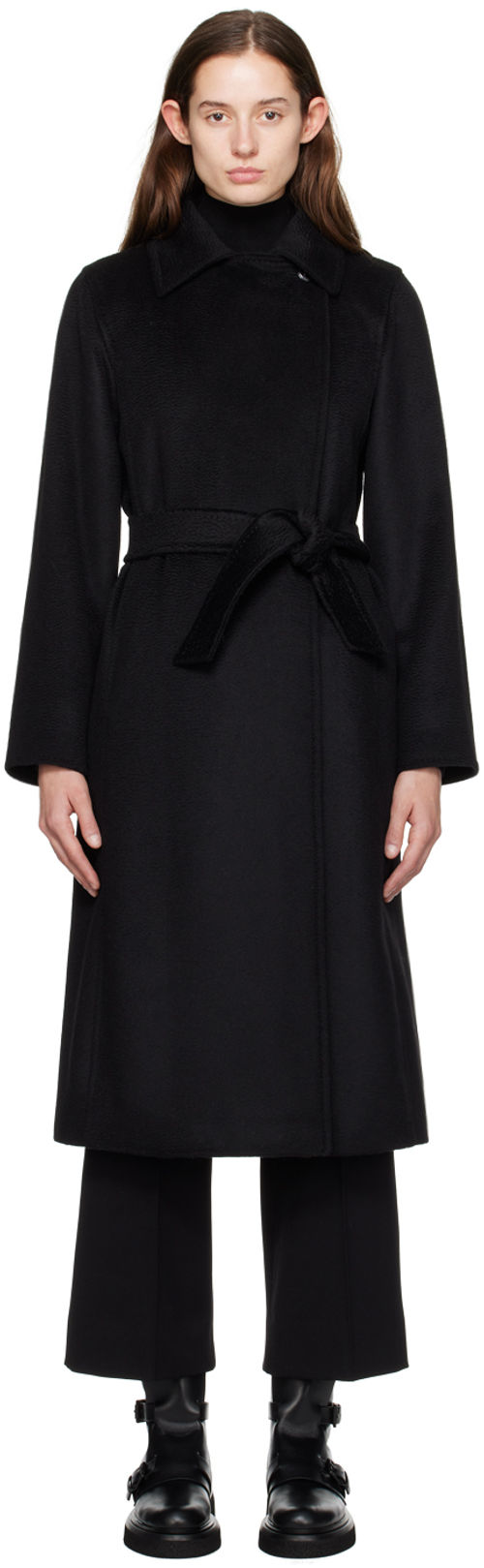 Max Mara Black Manuela Coat