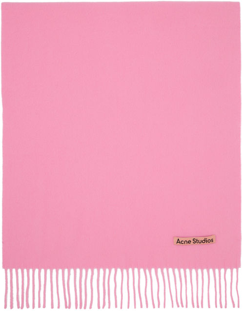 Acne Studios Pink Narrow Scarf