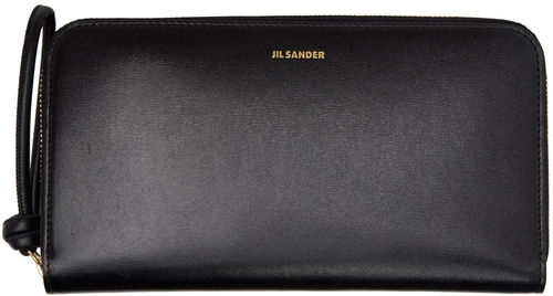 Jil Sander Black Zip Wallet