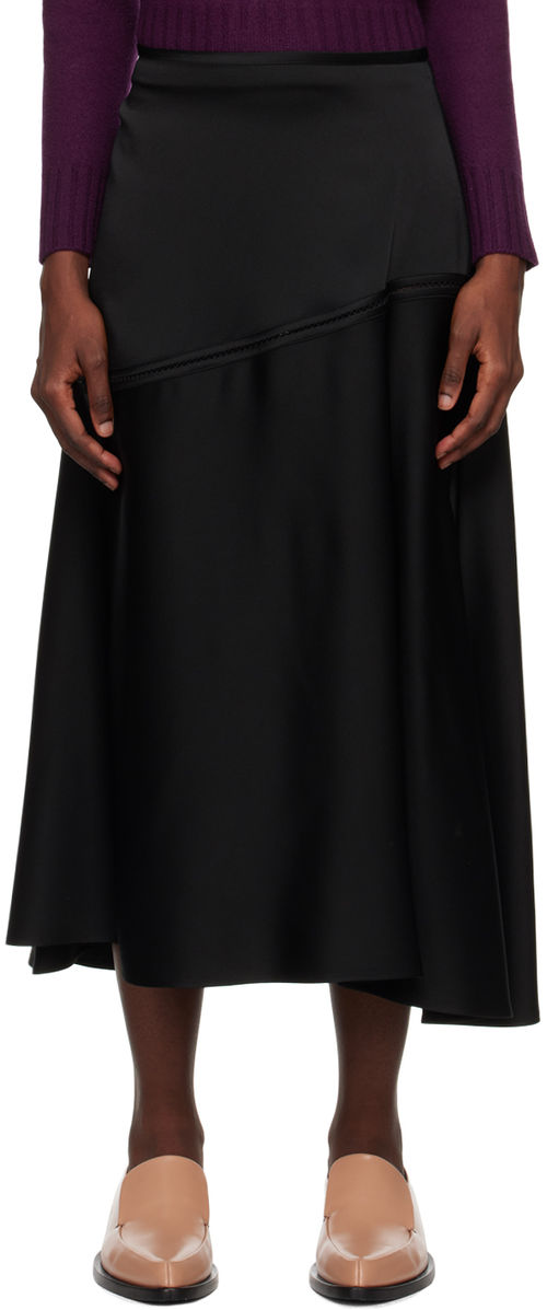 Jil Sander Black Flared Midi...