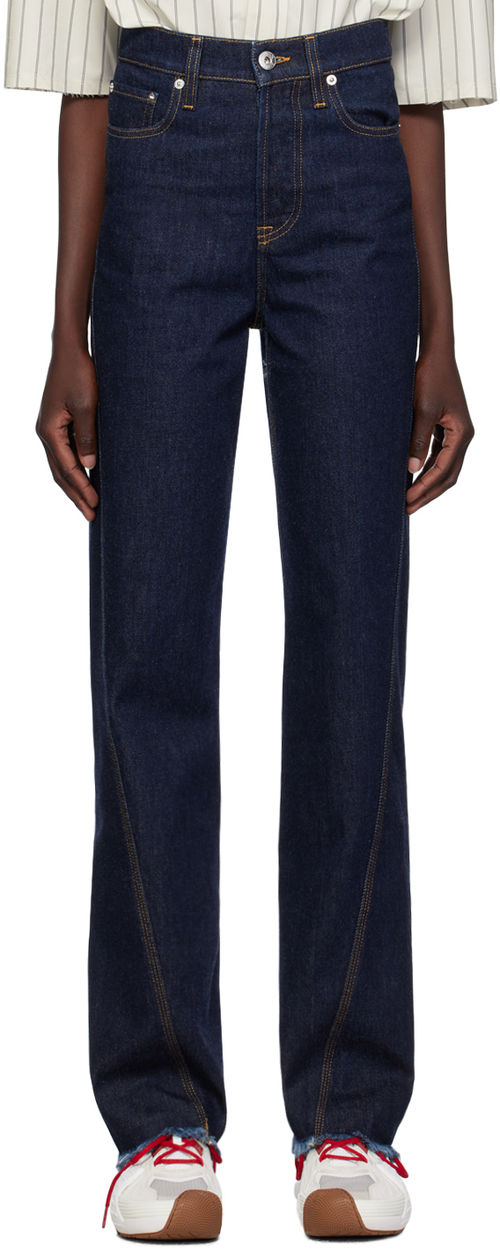 Lanvin Blue Twisted Jeans