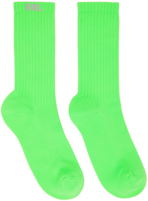 ERL Green Knit Socks