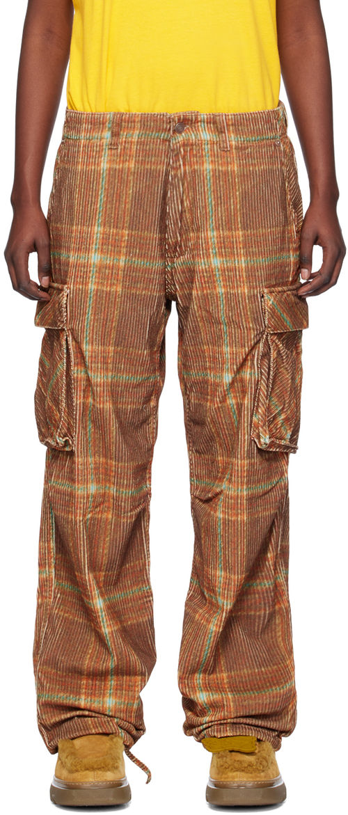 ERL Brown Check Trousers