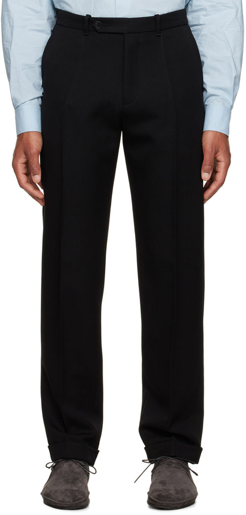 The Row Black Seth Trousers