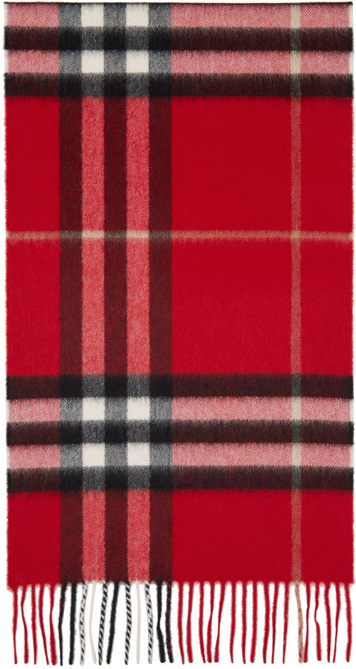 Burberry Red Check Scarf