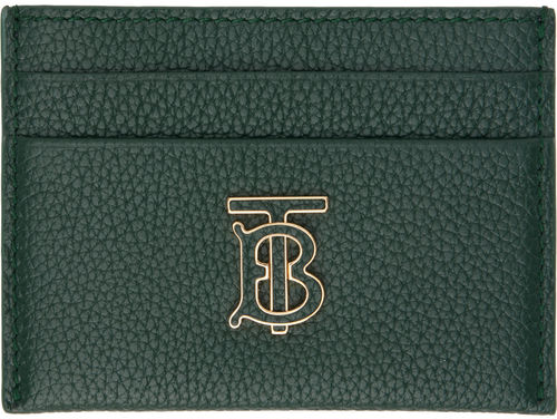 Burberry Green TB Card Holder