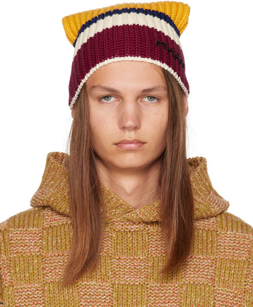 Marni Multicolor Logo Beanie