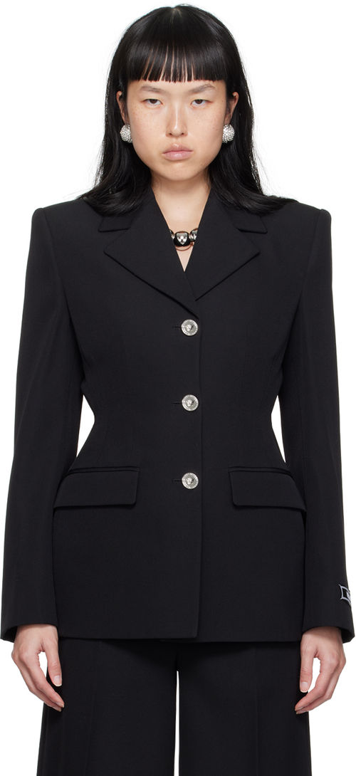 Versace Black Hourglass Blazer