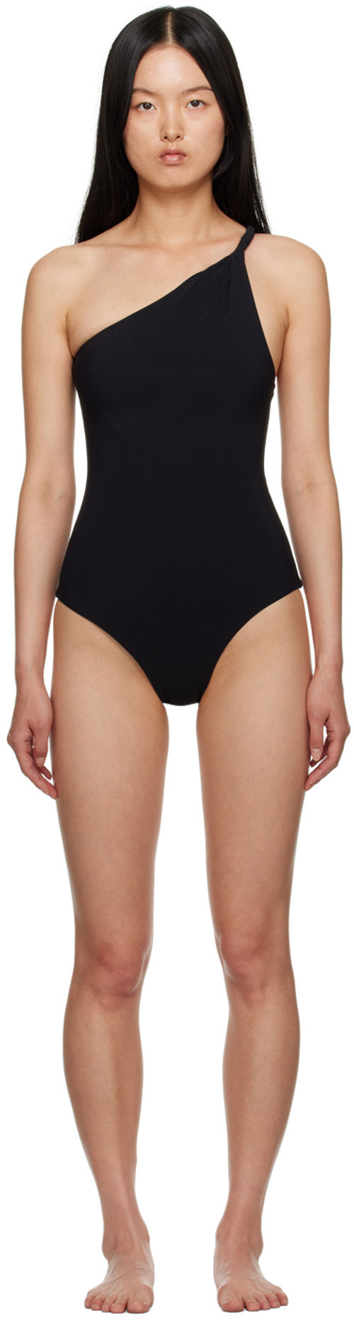 TOTEME Black Twist One-Piece...