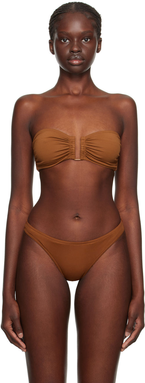 ERES Brown Show Bikini Top