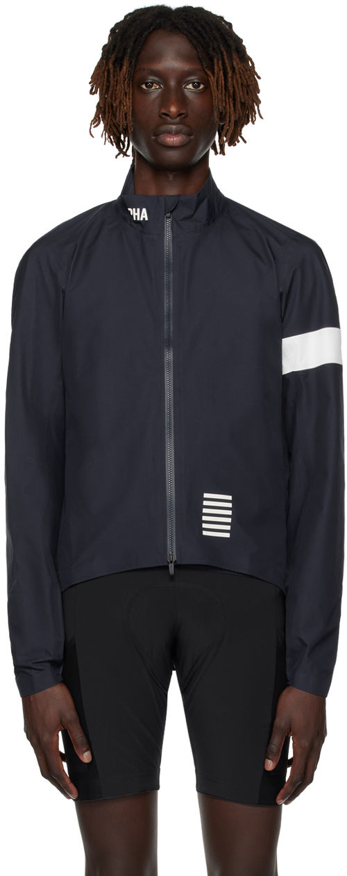 Rapha Navy Stand Collar Jacket