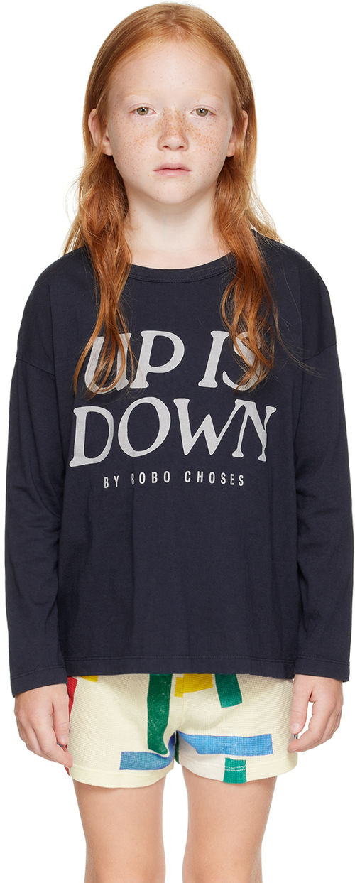 Bobo Choses Kids Navy 'Up Is...