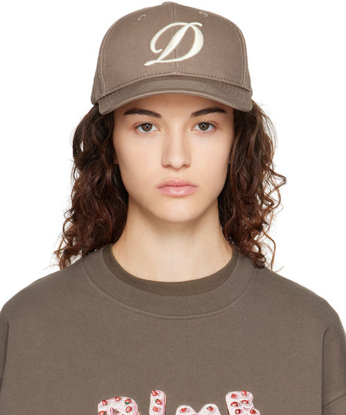 Dime Taupe Cursive D Cap