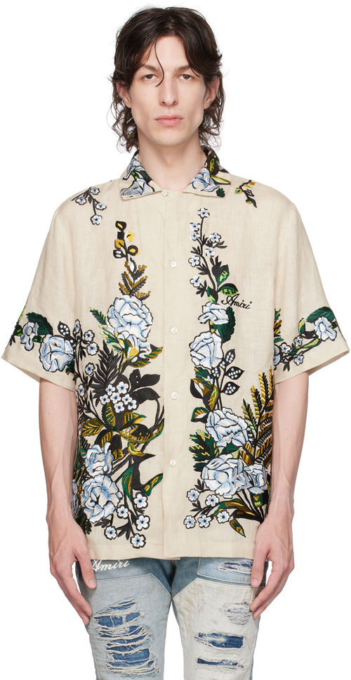 AMIRI Off-White Floral Shirt