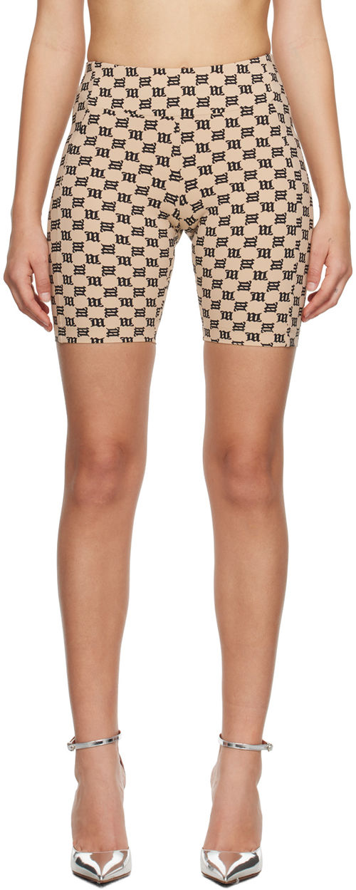 MISBHV Beige Monogram Shorts