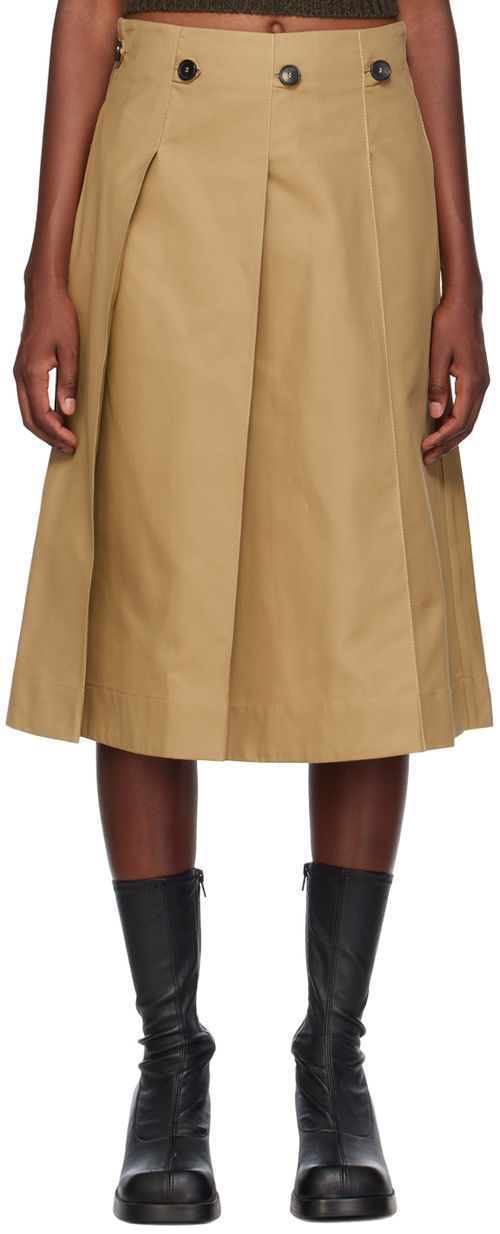 Cawley Tan Stevie Midi Skirt