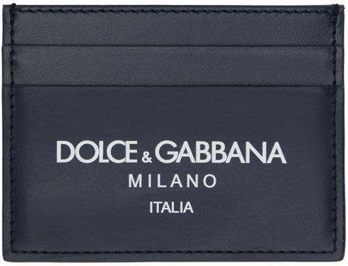 Dolce & Gabbana Navy Calfskin...