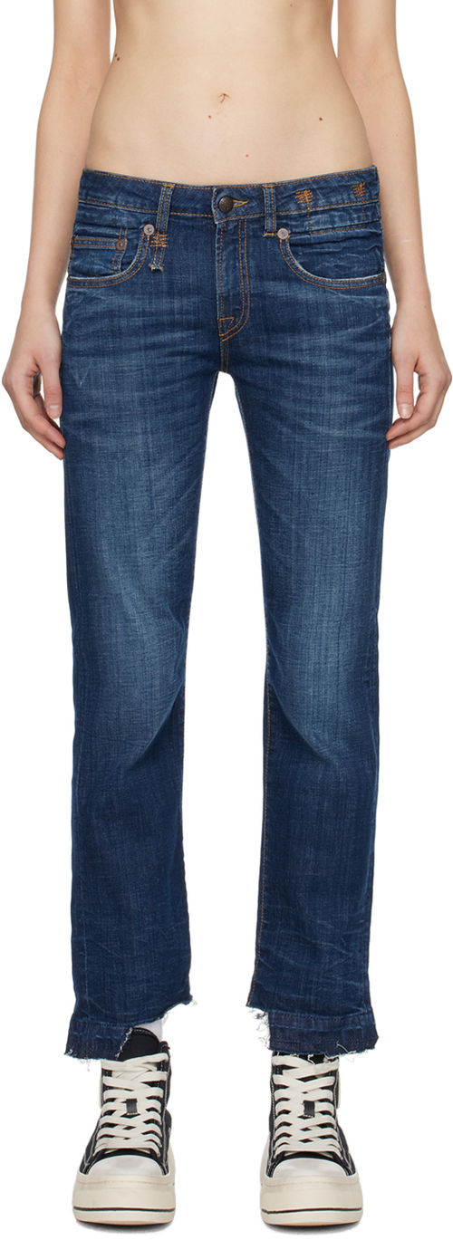 R13 Indigo Boy Straight Jeans