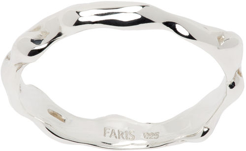 FARIS Silver Lava Band Ring