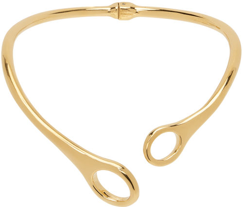 TOM FORD Gold Cutout Choker