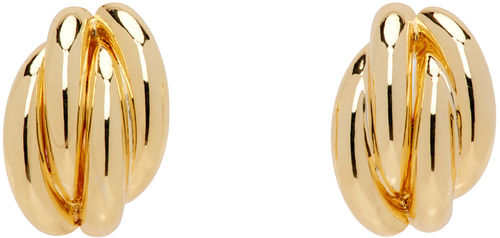 ANINE BING Gold Knot Earrings