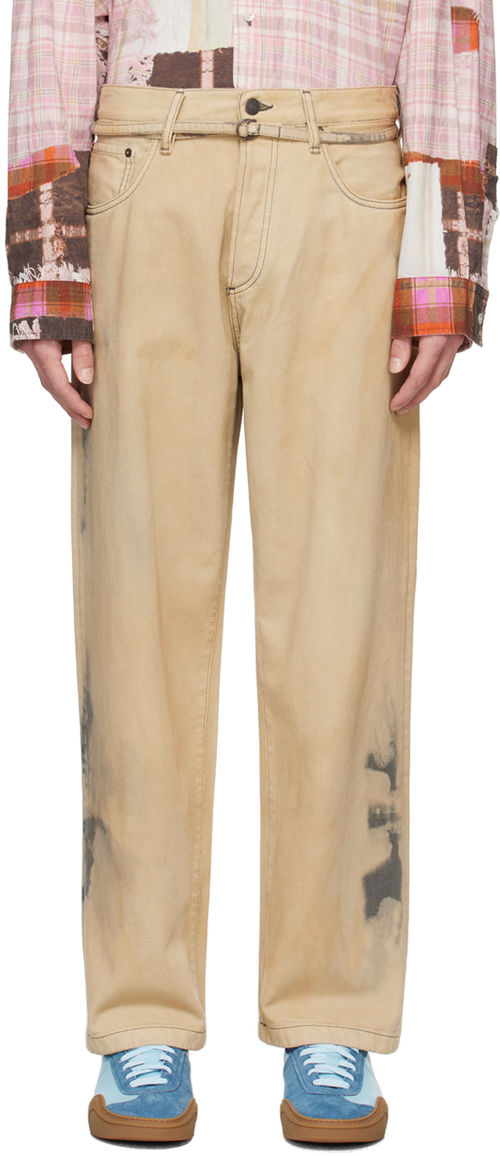 Acne Studios Beige Loose-Fit...