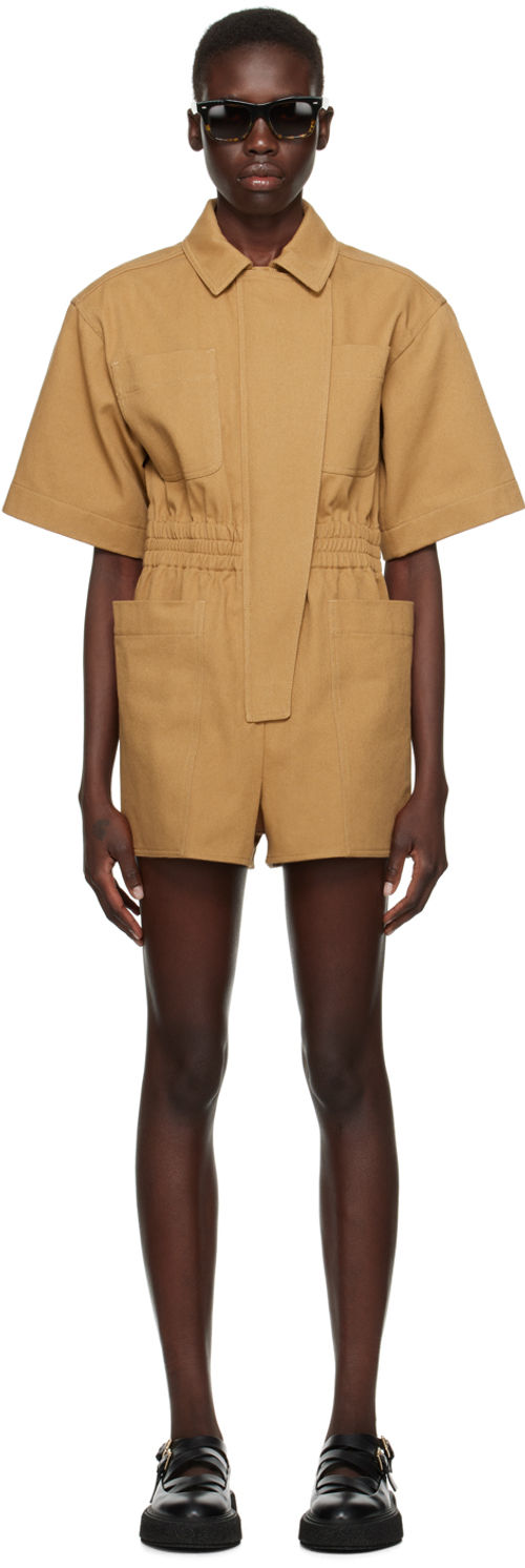 Max Mara Tan Angora Jumpsuit