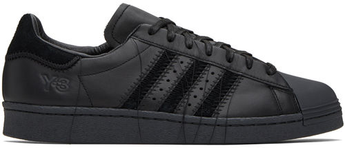 Y-3 Black Superstar Sneakers