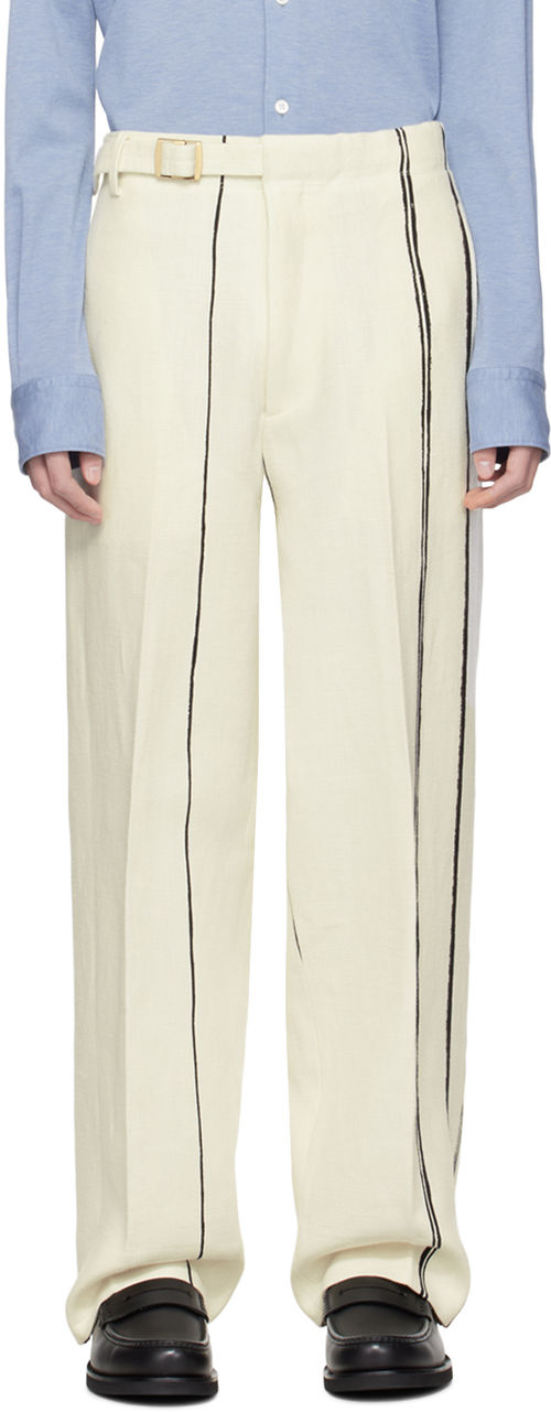 ZEGNA Off-White Striped...