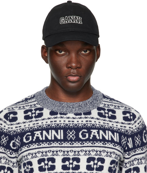 GANNI Black Software Cap