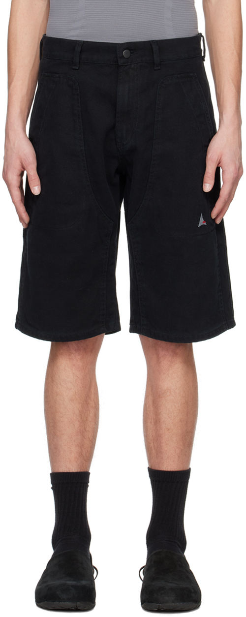 ROA Black Durable Shorts