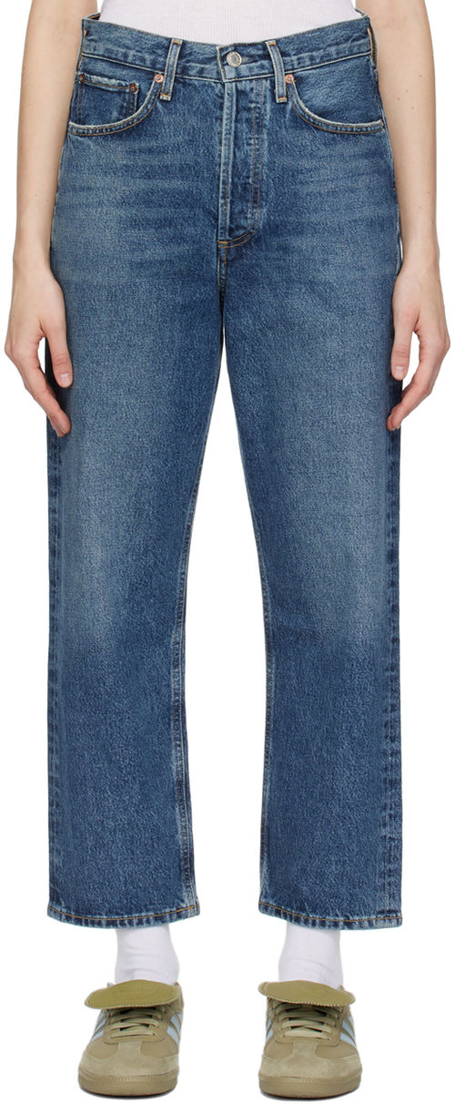 AGOLDE Indigo 90's Crop Jeans