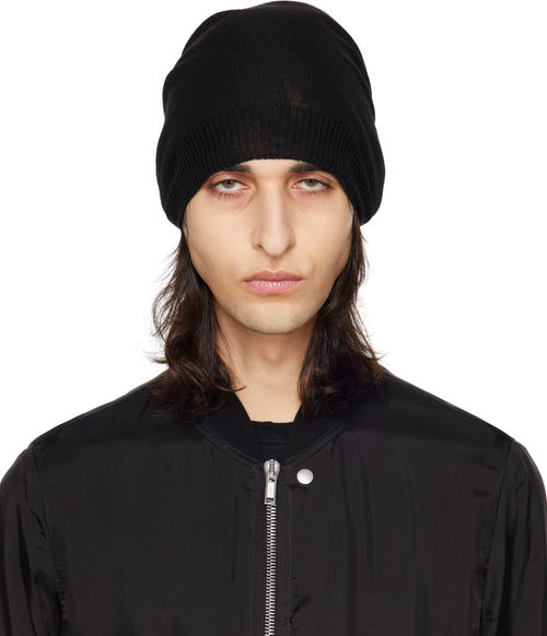 Rick Owens Black Big Beanie