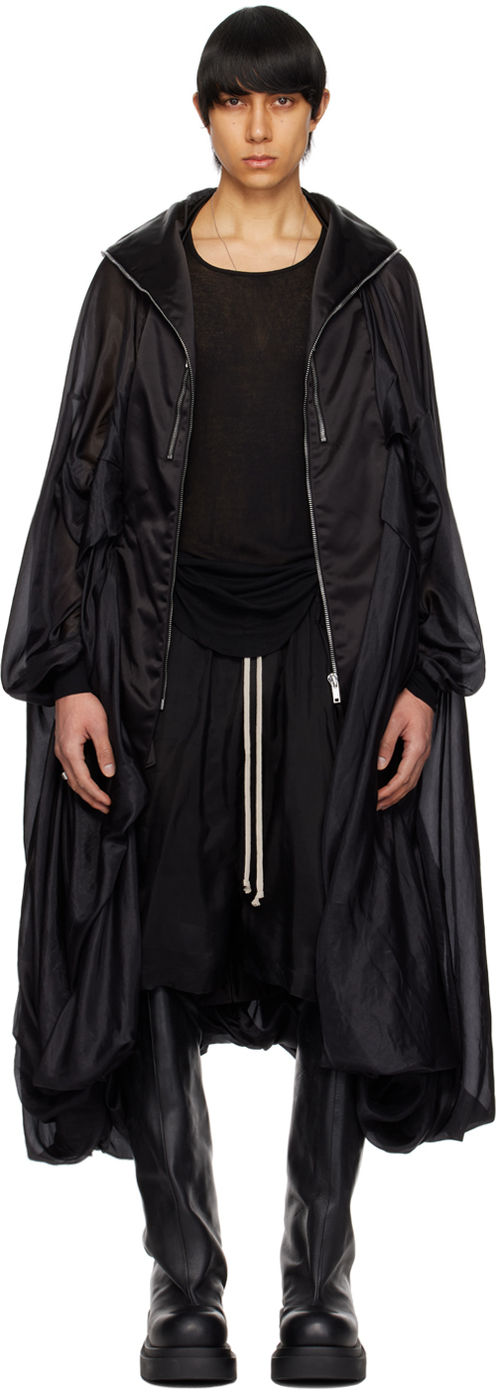 Rick Owens Black Bubble Coat