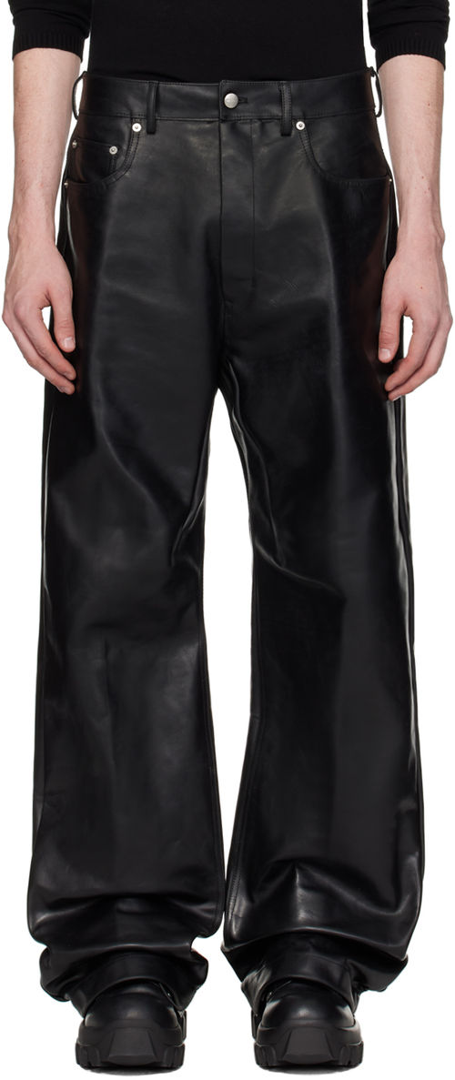 Rick Owens Black Geth Leather...