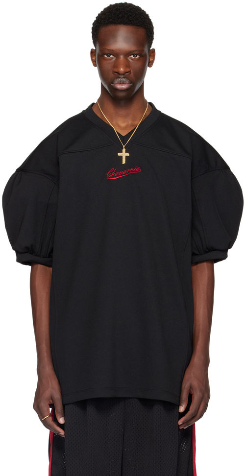 WILLY CHAVARRIA Black V-Neck...