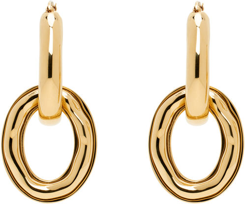 Jil Sander Gold Drop Earrings