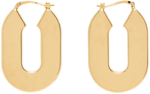 Jil Sander Gold Hoop Earrings