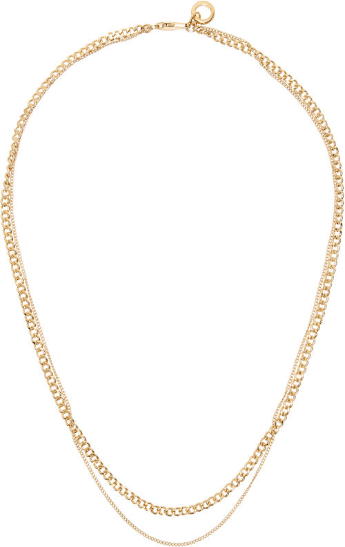 A.P.C. Gold Minimal Necklace