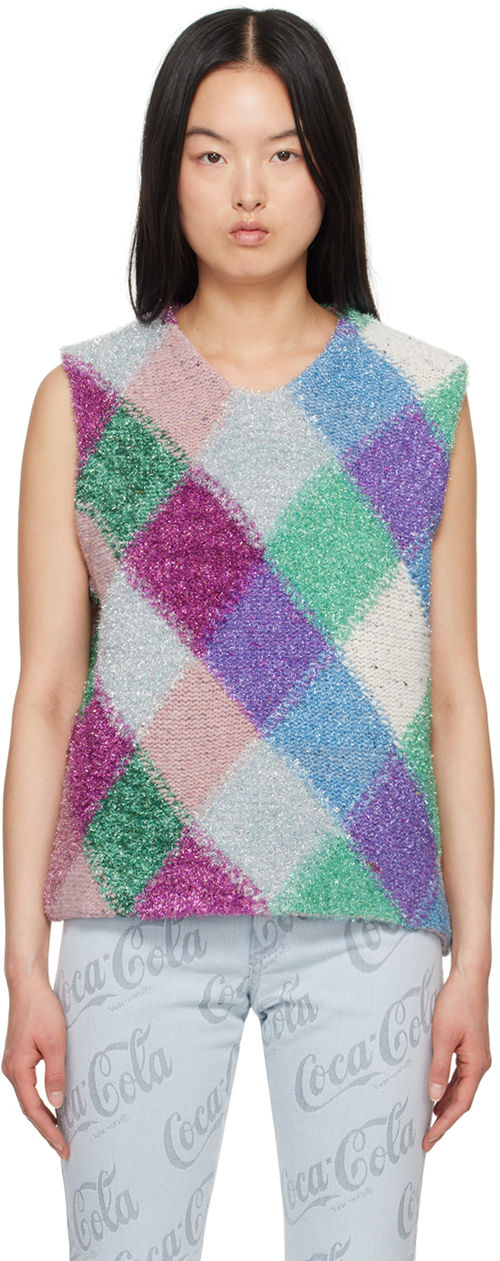 ERL Multicolor Argyle Vest