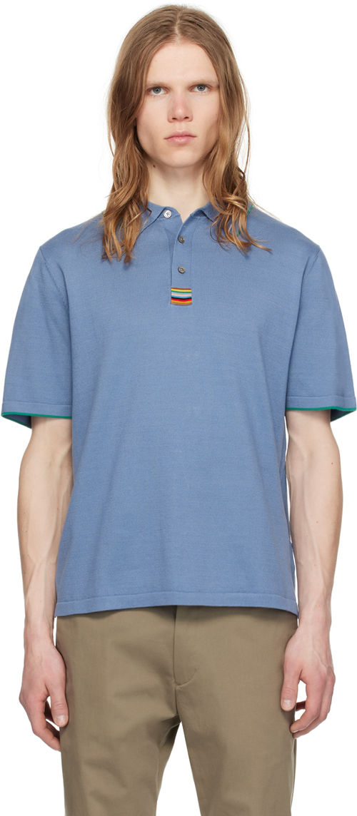 Paul Smith Blue Striped Polo