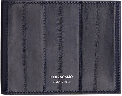 Ferragamo Navy Pinched Seam...