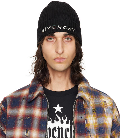 Givenchy Black 4G Beanie