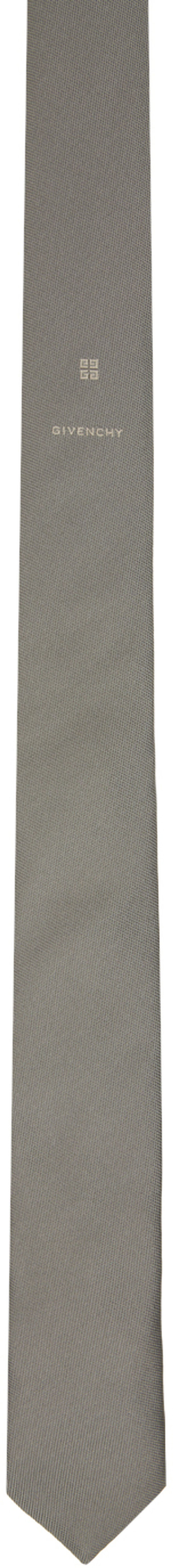 Givenchy Gray 4G Tie