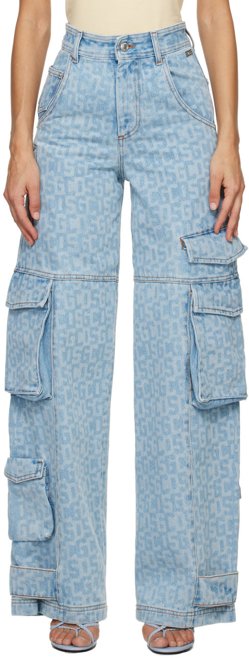 GCDS Blue Ultracargo Jeans