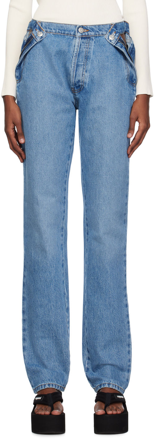 Coperni Blue Open Hip Jeans