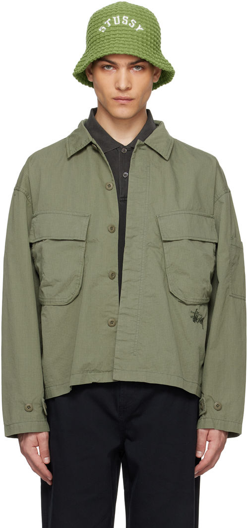 Stüssy Khaki Military Jacket