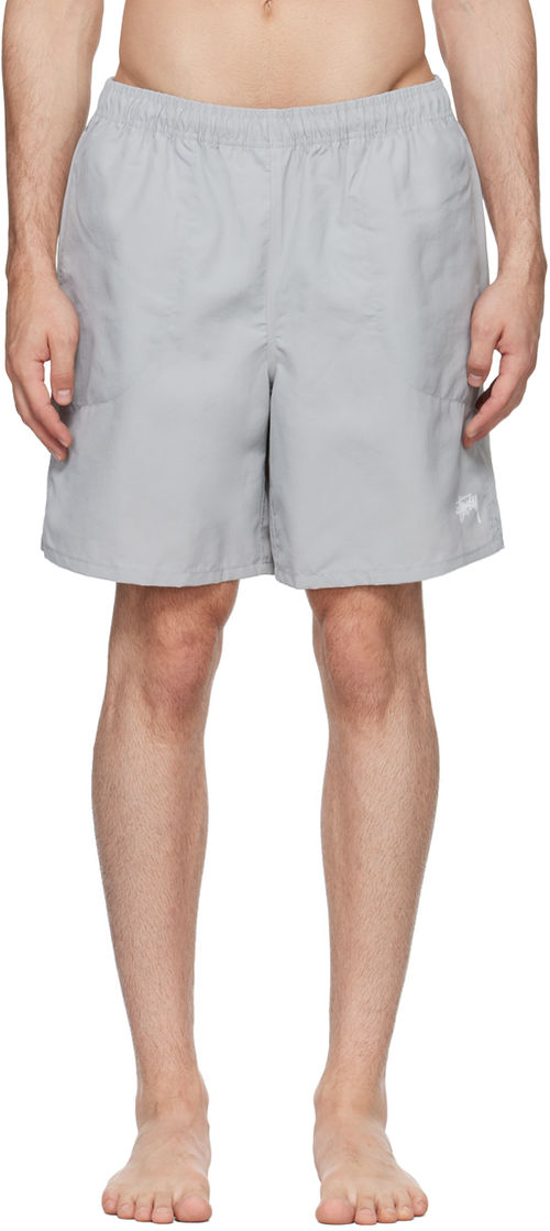 Stüssy Gray Stock Swim Shorts